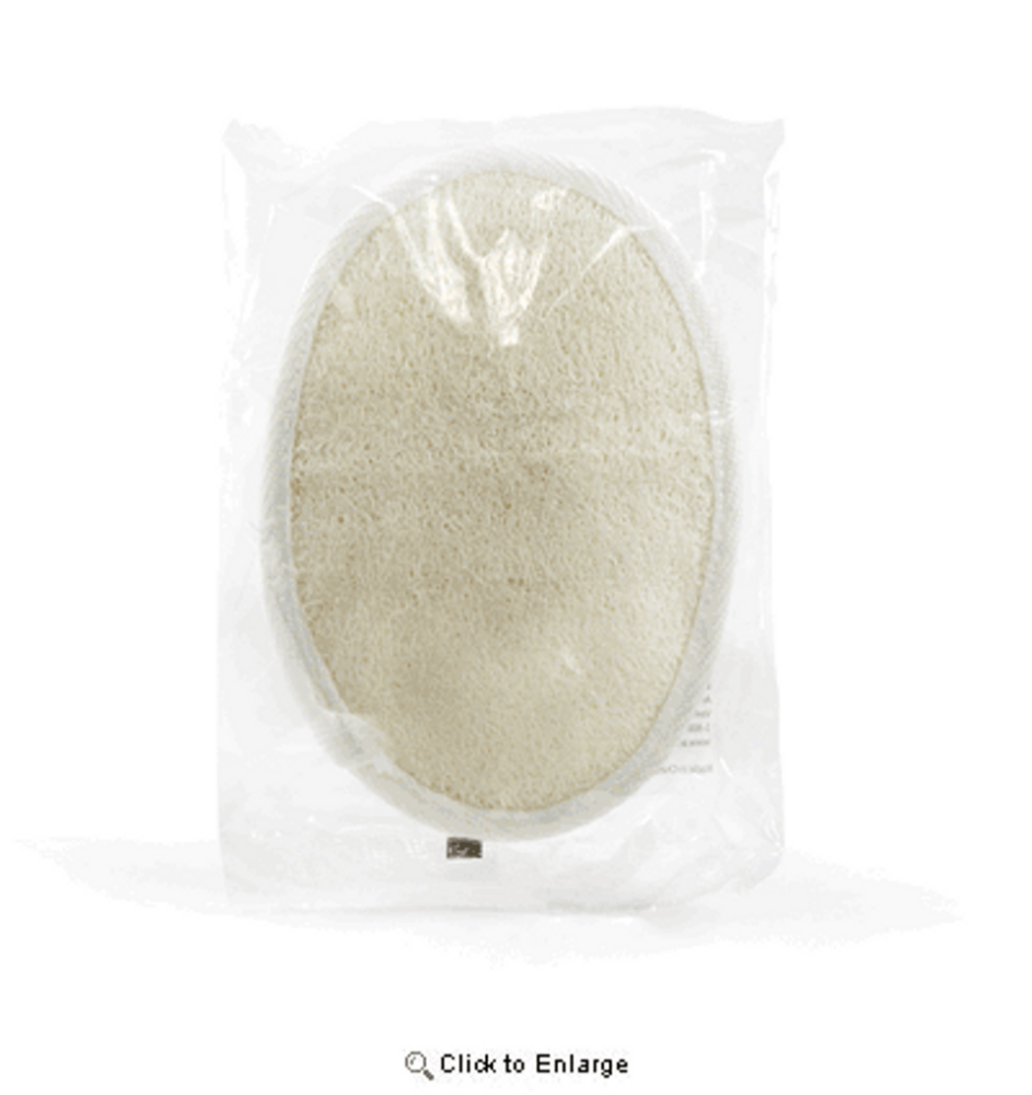 Picture of Simply Me Loofah - flat loofah with white trim in transparent sachet