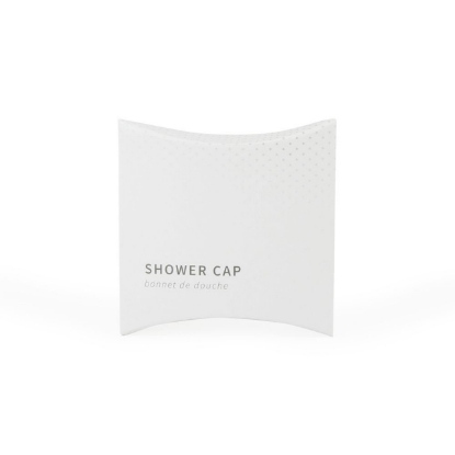 Picture of Simply Me Shower Cap - standard shower cap in pillow box