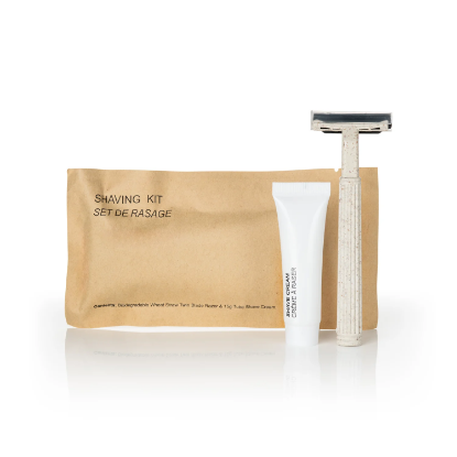 Picture of K-Eco Shaving Kit in paper sachet - bamboo razor & 8g shaving cream in paper sachet