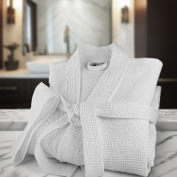 Picture of DOUBLE SIDED BATHROBES, Replacement Belts 100% Ringspun Cotton Honeycomb Outer Layer Waffle with Inside Lining Terry CTN Pack of 5 DZ