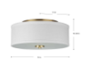 Picture of Drum Ceiling Mount 13" 24w