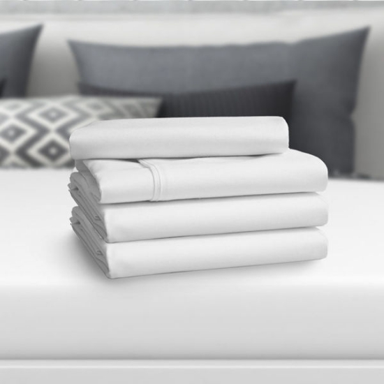 Picture of Superblend Full Fitted Sheet 54x80x12 – 55% Cotton/45% Polyester, T180 Mercerized, 1 DZ Pack