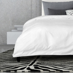 Picture of BED TOPPER:TONE ON TONE Full 87 x 120 60% Cotton/ 40% Polyester 5 mm Tone On Tone Stripe CTN Pack of 12 EA