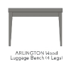 Picture of  Arlington Wood Luggage Bench (4) Legs