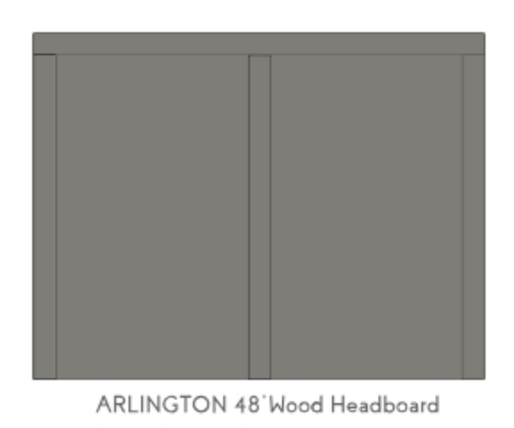 Picture of   Arlington Wood Headboard 48 Height