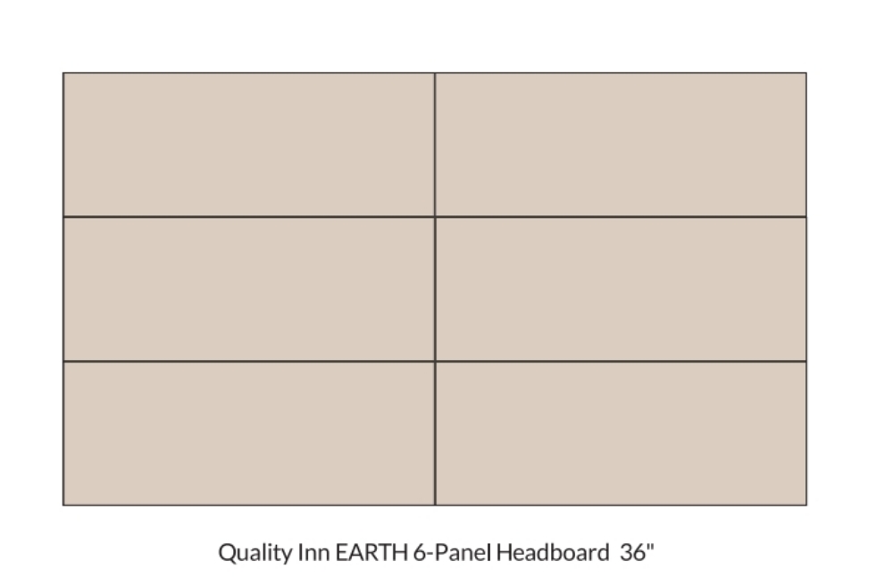 Picture of   Earth 6 Panel Headboard 36" Height