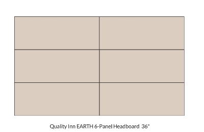 Picture of   Earth 6 Panel Headboard 36" Height