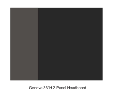 Picture of   Geneva 2 Panel Headboard 36" Height 