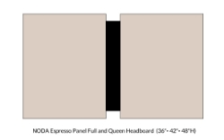 Picture of   Noda Panel Headboard 24" Height 