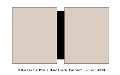 Picture of   Noda Panel Headboard 24" Height 