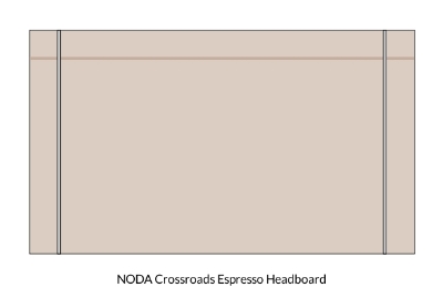 Picture of  Noda Crossroads Headboard 24" Height 