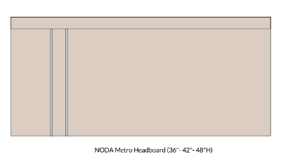 Picture of  Noda Metro Headboard 24"Height