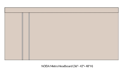 Picture of  Noda Metro Headboard 24"Height