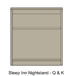 Picture of  Sleep Inn X-207A  Nightstand