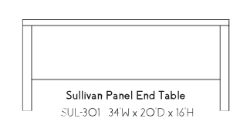 Picture of Sullivan Panel  Table