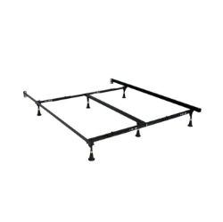 Picture of Hollywood Bed Frame Company Lev-R-Lock® Bed Frame - Queen/King/Hotel King, 7 1/4" Glides, Black