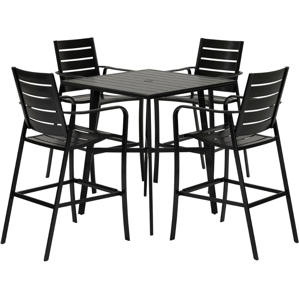 Picture of Cape Soleil Commercial Outdoor Sling Furniture – Aluminum Bar Height Dining Chair