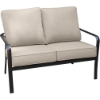 Picture of Commercial Aluminum Slat Back Loveseat With Sunbrella Cushions