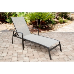 Picture of Commercial Sling Aluminum Chat Sling Chaise Lounge Chair (s/1)