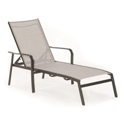 Picture of Commercial Sling Aluminum Chat Sling Chaise Lounge Chair (s/6)