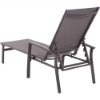 Picture of Cape Soleil Santorini Aluminum Sling Chaise Lounge Chair Grey/Grey