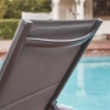 Picture of Cape Soleil Santorini Aluminum Padded Sling Chaise Lounge Chair