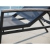 Picture of Cape Soleil - Santorini Aluminum Sling Chaise Lounge with Polywood Accent Arms