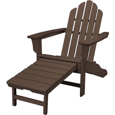 Picture of Cape Soleil - Verde Adirondack Chair w/ Attached Ottoman Mahogany