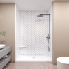 Picture of 3 X 12 Herringbone GLOSSY FINISH Shower Panels