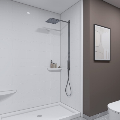 Picture of Modern 6X24 plain Glossy finish Shower Panels