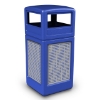 Picture of PolyTec™ 42-Gallon Square Horizontal Steel Bin with Dome Lid