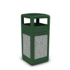 Picture of PolyTec™ 42-Gallon Square Horizontal Steel Bin with Dome Lid