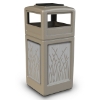 Picture of PolyTec™ 42-Gallon Square Steel Bin with Ashtray Lid