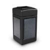 Picture of PolyTec™ 42-Gallon Square Stone Bin with Open-Top Lid