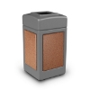 Picture of PolyTec™ 42-Gallon Square Stone Bin with Open-Top Lid