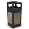 Picture of PolyTec™ 42-Gallon Square Stone Bin with Dome Lid