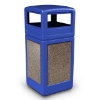 Picture of PolyTec™ 42-Gallon Square Stone Bin with Dome Lid