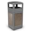 Picture of PolyTec™ 42-Gallon Square Stone Bin with Dome Lid