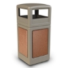 Picture of PolyTec™ 42-Gallon Square Stone Bin with Dome Lid