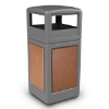 Picture of PolyTec™ 42-Gallon Square Stone Bin with Dome Lid