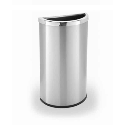 Picture of Precision Series® 8-Gallon Stainless Steel Half Moon Bin