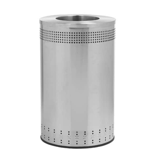 Picture of Precision Series® 45-Gallon Imprinted Stainless Steel Trash Bin