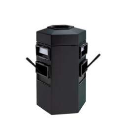 Picture of Bermuda 45-Gallon Hex Double-Sided Bin