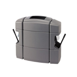 Picture of Fiji 40-Gallon Square Double-Sided Bin