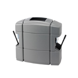 Picture of Fiji 40-Gallon Square Double-Sided Bin