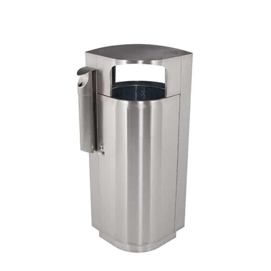 Picture of Precision Series® 20-Gallon Leaf Dome Bin with Cigarette Receptacle