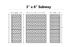 Picture of Subway 3X6 Textured Glossy finish Shower Panels