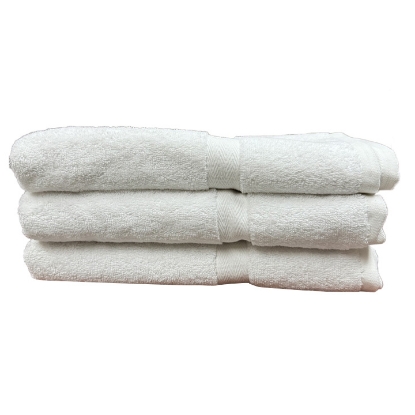 Picture of Cloud Soft 100% Cotton Bath Towel Dobby Border 27x54 inches, 14 lbs. each, Pack of 36 (3 Dozen)