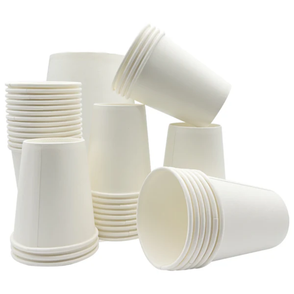 Picture of Three Leaf 6 Oz. Paper Cold Cups, (White) 1000 Ct. (20 Packs Of 50)