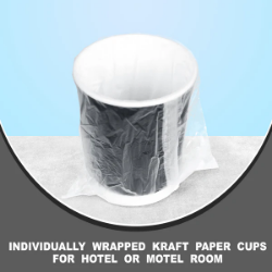 Picture of Three Leaf 9 Oz. Ripple Wall Cups, Individually Wrapped, (Black) 900 Ct. (20 Packs Of 45)